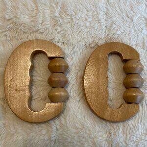 Two Wood Massage Rollers